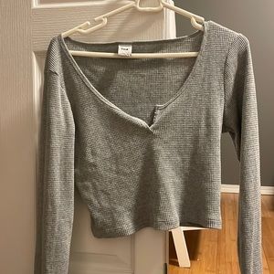 Tna Artzia Long sleve waffle shirt-lightly worn